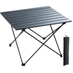 OEM Folding Camping Table Aluminium Portable Black 66lb 56.5x46x40.5cm