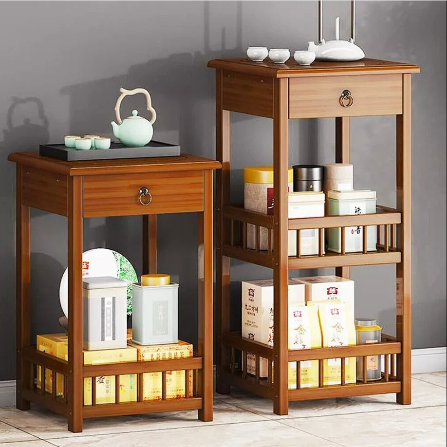 OEM Side Table Bamboo Storage Drawer