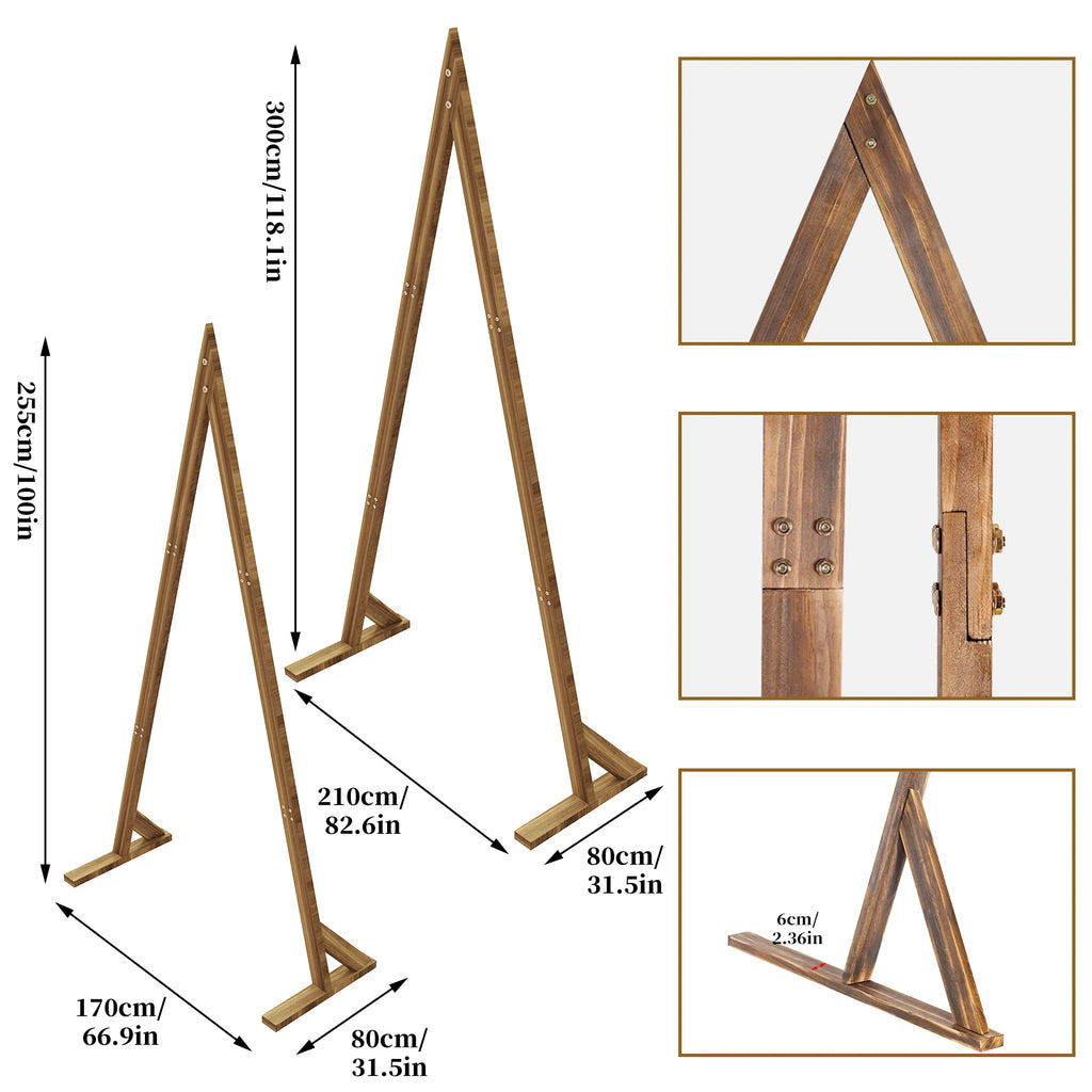 OEM Wedding Arch 2 Pack Brown