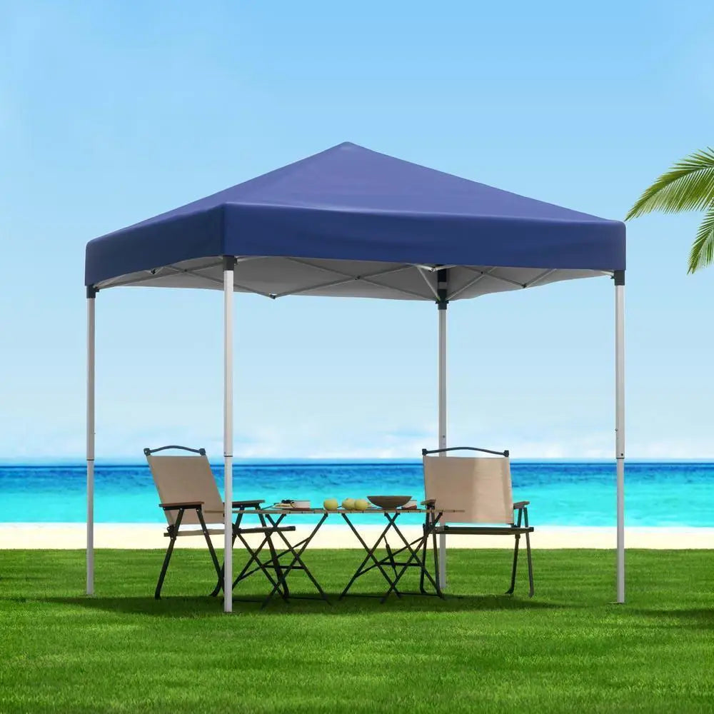 OEM Pop Up Gazebo Adjustable Outdoor Canopy Blue 2x2m