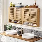 Bathroom Cabinet Shelf - Wall Mounted - Bamboo