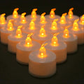 OEM OEM Flameless LED Tealight Candles Flickering Warm Yellow 12/24 Pack