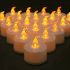 OEM OEM Flameless LED Tealight Candles Flickering Warm Yellow 12/24 Pack