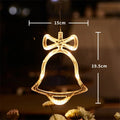 OEM Christmas LED Window Hanging Light Christmas Bell Warm White