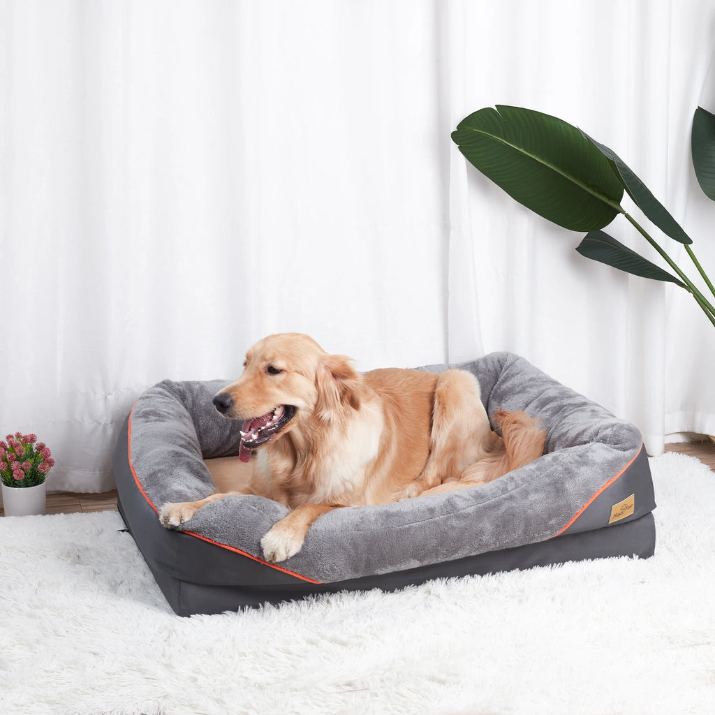 OEM Dog Bed Warm Fleece Waterproof Washable Cover Grey 3XL