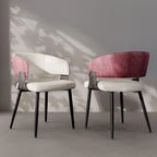 OEM Dining Chairs Microfiber Leather Upholstered