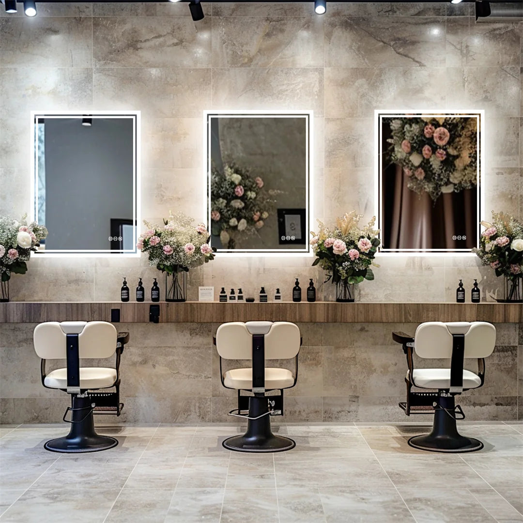 OEM Bathroom Mirror Rectangular LED White