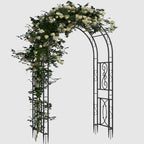 OEM Garden Arch Trellis Heavy Duty Metal Frame Black