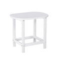 OEM HDPE Outdoor Side Table Weather Resistant White 47.5x37x47.5cm