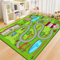 OEM Kids Road Play Rug Cartoon Parking Lot Non-Slip 140x200cm - JSJR-1