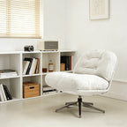 OEM Swivel Chair Modern Minimalist Leisure Seating Rice White