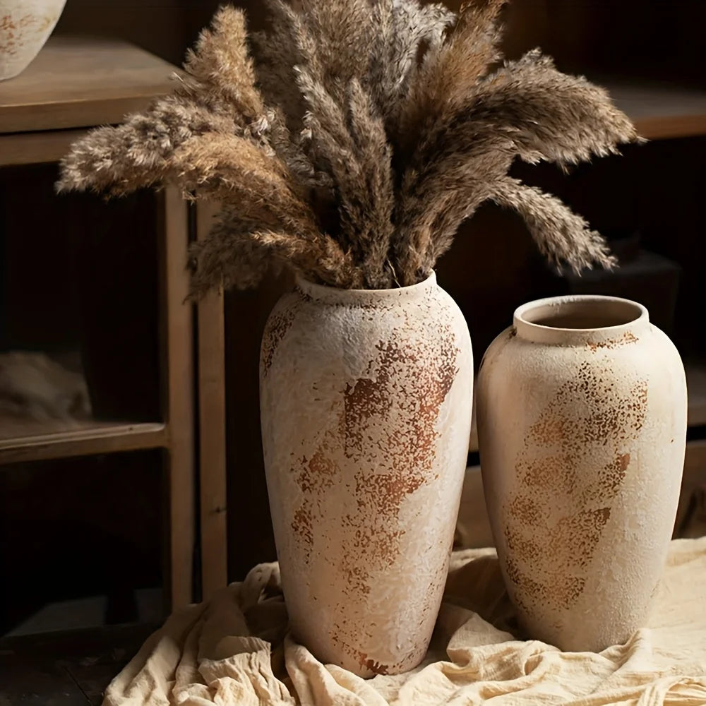 OEM Decorative Vase Speckled Ceramic Design Beige Large