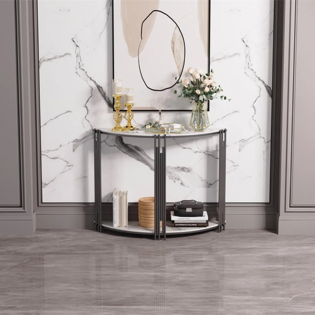OEM Table Sintered Stone Top Stylish Design White/Black