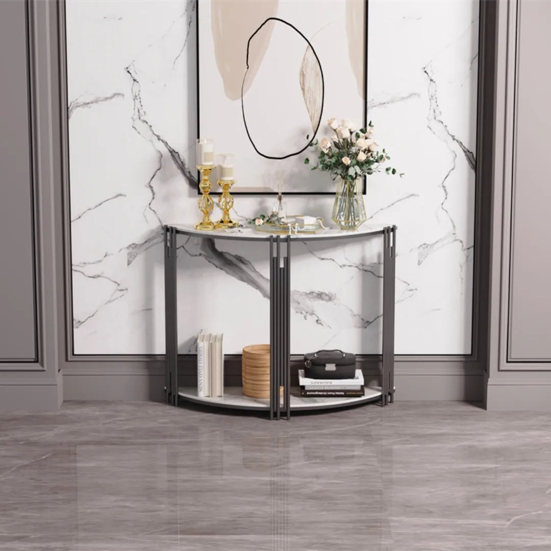 OEM Table Sintered Stone Top Stylish Design White/Black