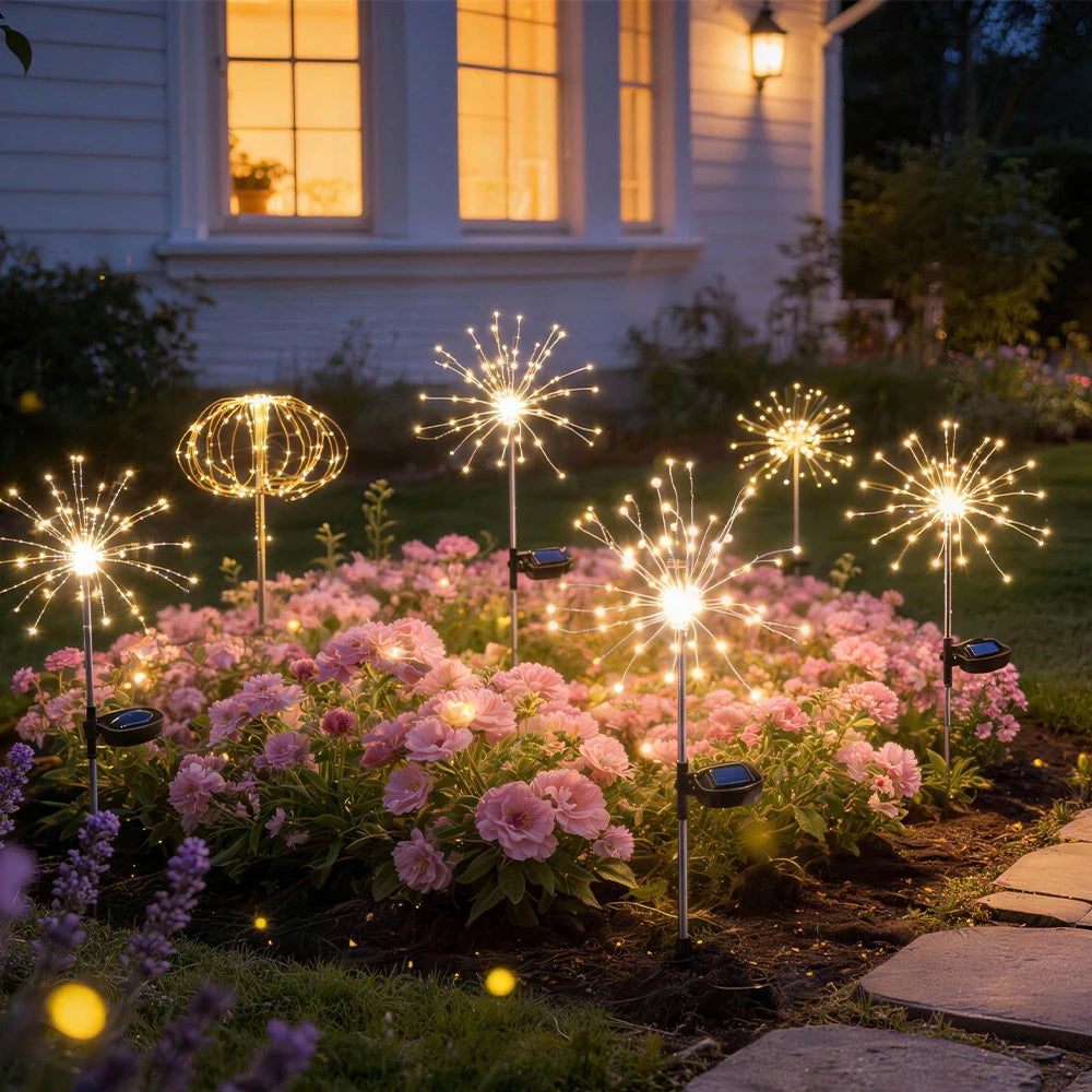 OEM Solar Starburst String Lights 90 LED 8 Modes Multicolor 5m 12 Pack