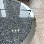 OEM Coffee Table Round Mirrored Silver