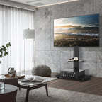 OEM TV Stand Height Adjustable Rolling Tilting Black 32-65 Inch