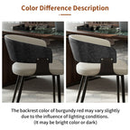 OEM Dining Chairs Microfiber Leather Wide Cushioned Seat Upholstered
