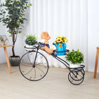 Plant Stand - Metal Flower Pot Holder - Black