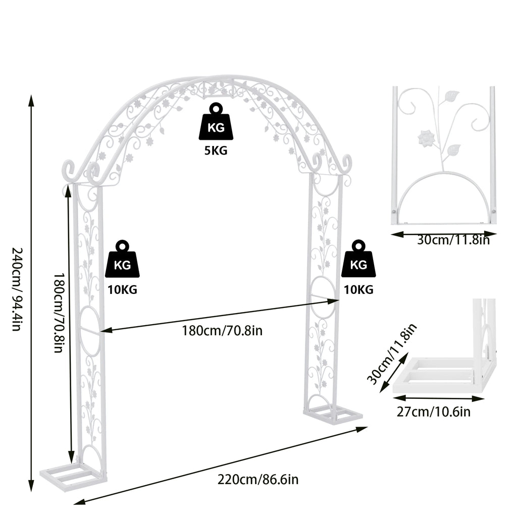 OEM Wedding Arch Backdrop Stand White