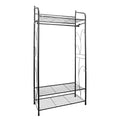 OEM Clothes Rack Heavy Duty Metal Frame Hanging Rail Black