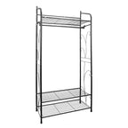 OEM Clothes Rack Heavy Duty Metal Frame Hanging Rail Black