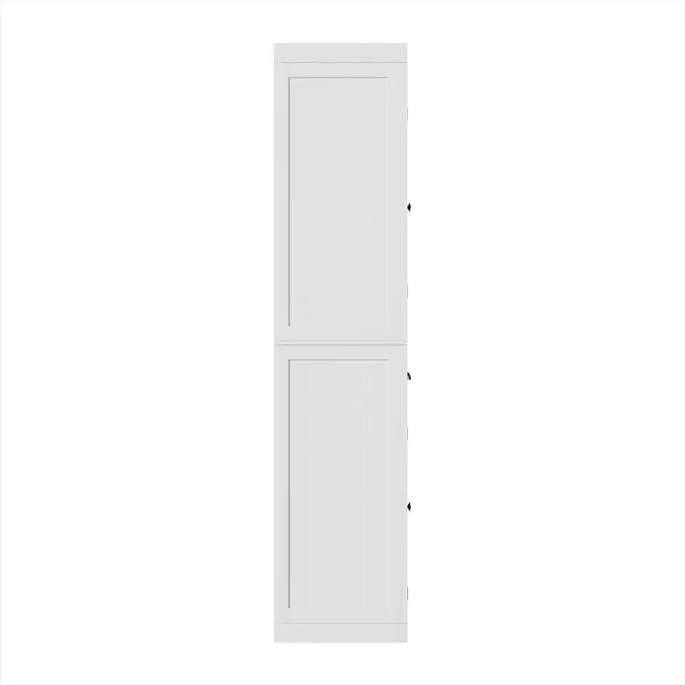 OEM Buffet Sideboard Storage Cabinet 6-Tier with Drawer White 76.5x41x184cm