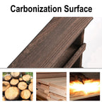 OEM Floating Shelf Wooden 4-Tier Dark Brown