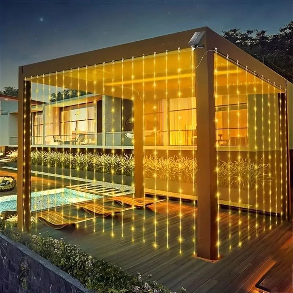OEM USB Curtain Fairy String Lights Remote Control 400 LED  6x2m