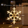 OEM Christmas LED Window Hanging Light Santa Snowflake Warm White