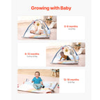 OEM Baby Play Gym Activity Mat with 6 Sensory Toys Musical Rocket Multicolour