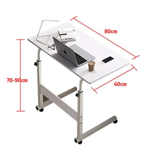 OEM Laptop Desk Adjustable Height Tilting Tabletop White