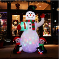 OEM Giant Christmas Inflatable Decorations with LED Lights 2.4 m