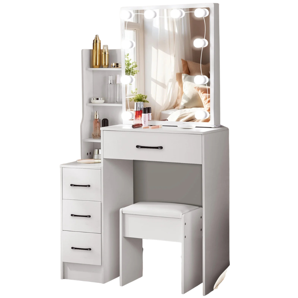 OEM Vanity Dressing Table 3-Colour LED Mirror White
